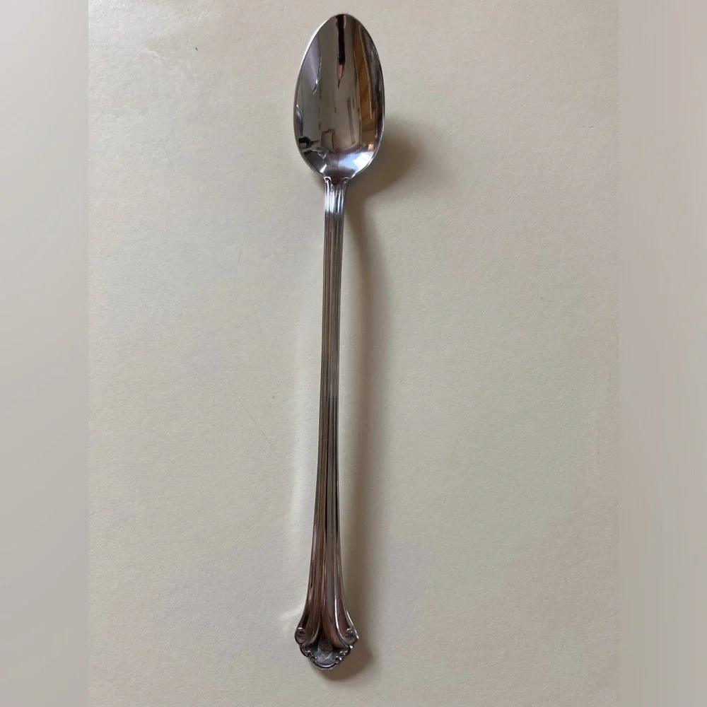 Pfaltzgraff Meridian 18/0 Stainless Iced Tea /Ice Cream Spoons (7)-Discontinued